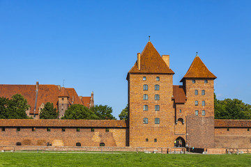 Malbork castle in Pomerania region of Poland