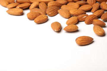 almond on white