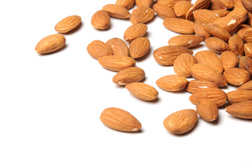 almond on white