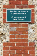 Commonweatlth war Graves. Tombes de guerre Commonwealth. Cimetière militaire Français comprenant 328 tombes de Columériens, d'Anglais, Hollandais et d'Africains morts pour la France en 1914-1918.