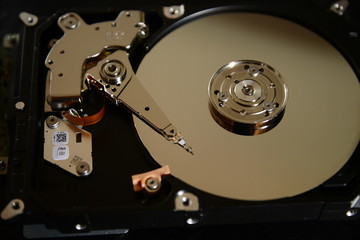 computer hard disk open