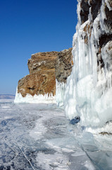 Melting glaciers. global warming. Used toning of the photo. 