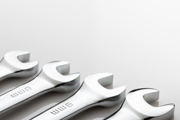 Metric wrench set featuring 8mm and 9mm sizes