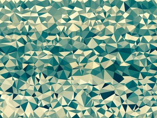 Blue triangle mosaic abstract background