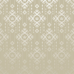 Background pattern black and white antique damask decorative wallpaper