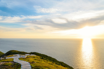 Skyline Trail look-off at sunset