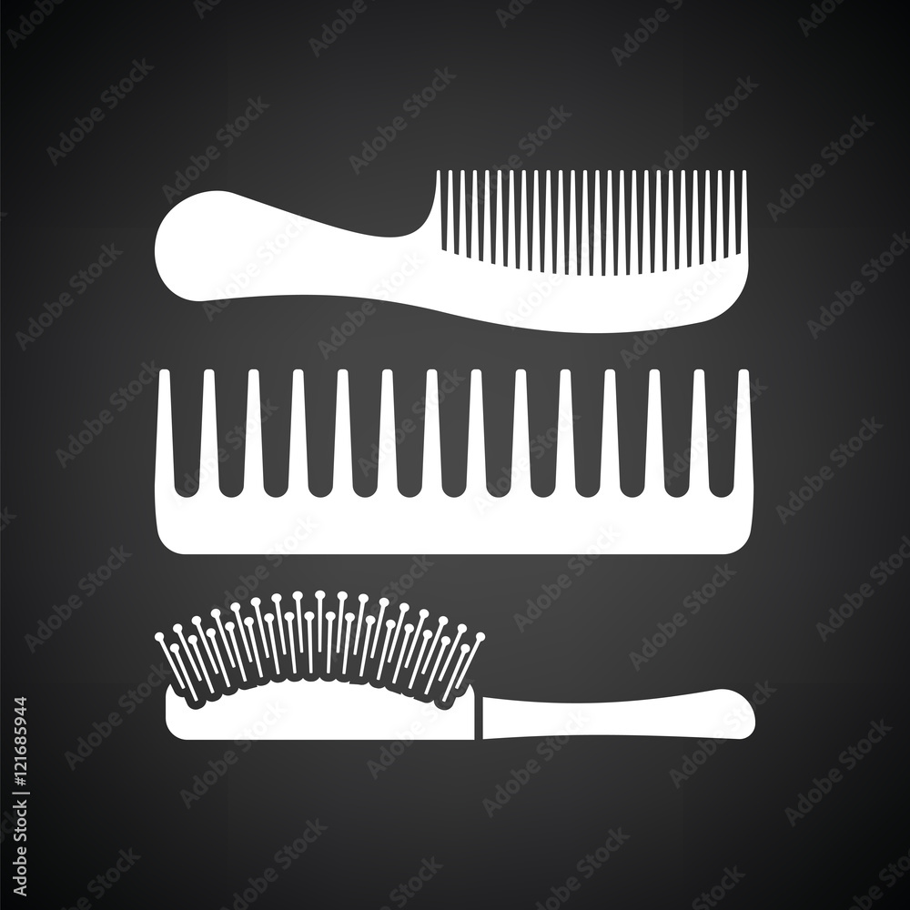 Poster hairbrush icon