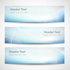 Fototapeta premium Abstract header blue wave white vector design
