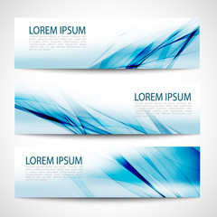 Fototapeta premium Abstract header blue wave white vector design