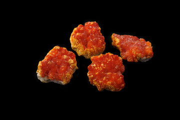 auripigment gemstone , photo toned, soft focus 