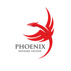 phoenix consulting logo vector element  icon concept
