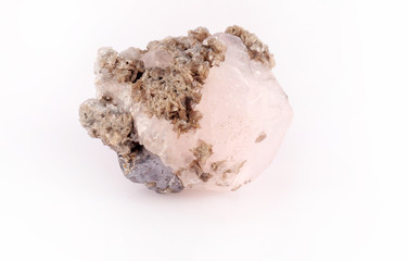 quartz interspersed with pyrite crystals , photo toned