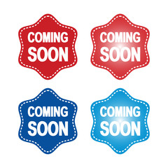 Coming Soon Star Stamp Emblem Sign