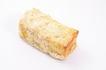 Long loaf with shredded pork and butter