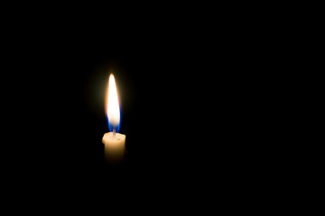 Candle burning light