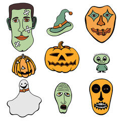 Set of Halloween