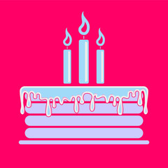 Tort urodzinowy, urodziny,  - obrazy, fototapety, plakaty
