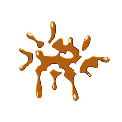 Drop of caramel icon isolated on white background. Sweetness symbol