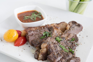 Thai Style Grilled Beef with Spicy Sauce