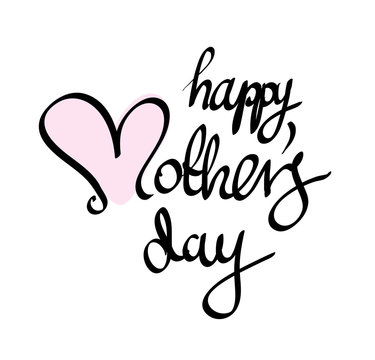 Happy Mother's Day calligraphy vector