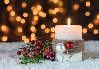 Adventszeit Lichter Weihnachten Hintergrund Gold Funkeln