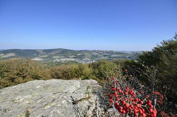 Lacaune vu d'en haut.