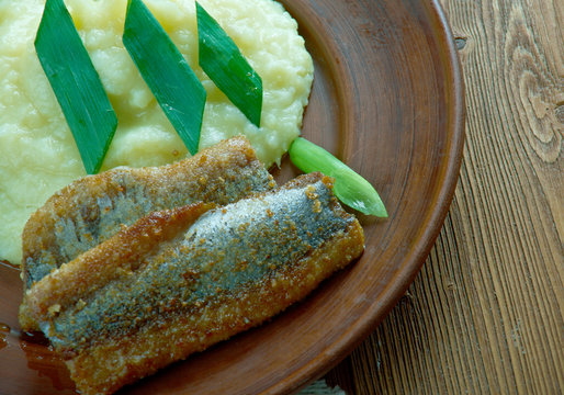 Fried Herring Fillets.