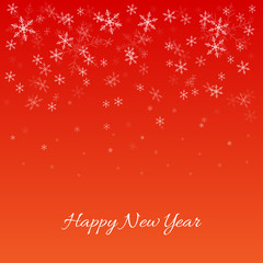 Snowflake and happy new year in vector