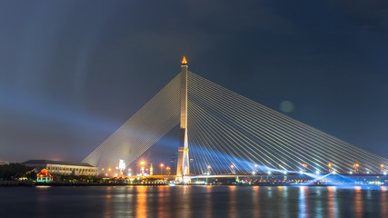 Fototapeta na wymiar Mega bridge in Bangkok,Thailand (Rama 8 Bridge)