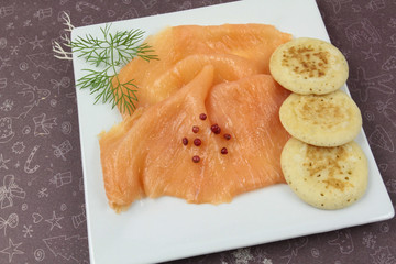 saumon fumé et blinis 25092016