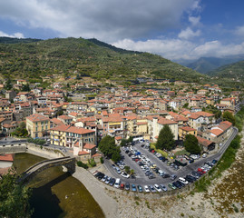 Fototapeta na wymiar the ancient Italian city Dolceaqua. Liguria