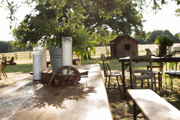 A rustic Texas table with local decor