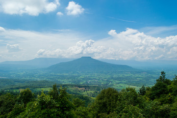 Obraz premium Fuji at Loei ,Thailand. PHU PA PO This Mountain looks like the Fuji in Japan.
