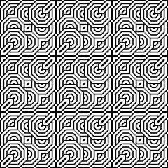 Design seamless monochrome geometric pattern