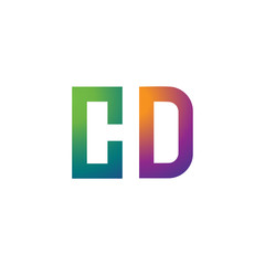 Letter D and H monogram logo