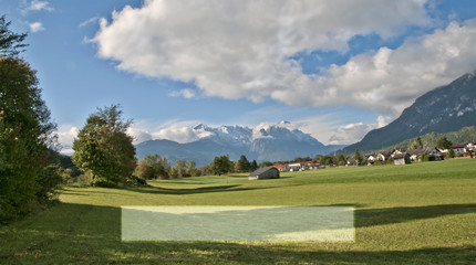 Alpenpanorama Titel Page Textblank