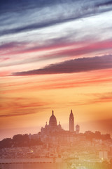 Basilique of Sacre coeur at night, Paris, France © Production Perig