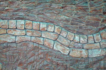 Текстура из обработанного дикого камня двух цветов.