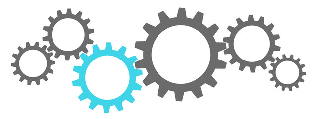 Teamwork als Zahnr&auml;der die ineinander greifen
