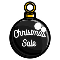 Color vintage Christmas sale emblem