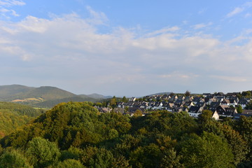 Fototapeta na wymiar Winterberg im Rothaargebirge NRW