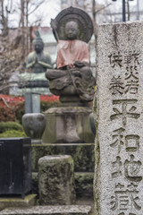 Buddhas at Senso Ji temple in Tokyo