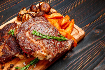 Roasted organic shin of beef meat
