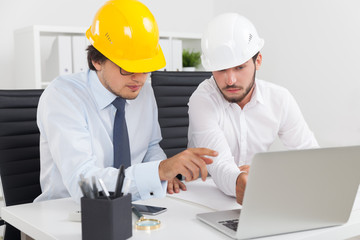 Contractor and engineer work