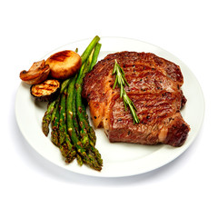 Roasted organic shin of beef meat