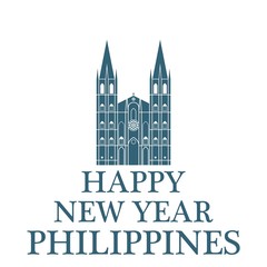 Obraz na płótnie Canvas Happy New Year Philippines