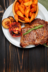 Roasted organic shin of beef meat