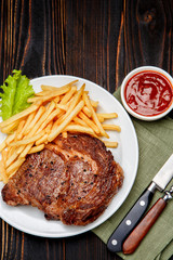 Roasted organic shin of beef meat
