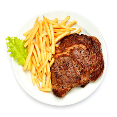 Roasted organic shin of beef meat