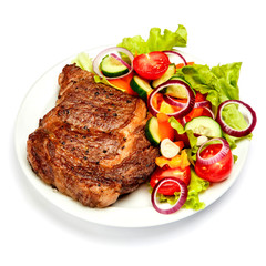 Roasted organic shin of beef meat